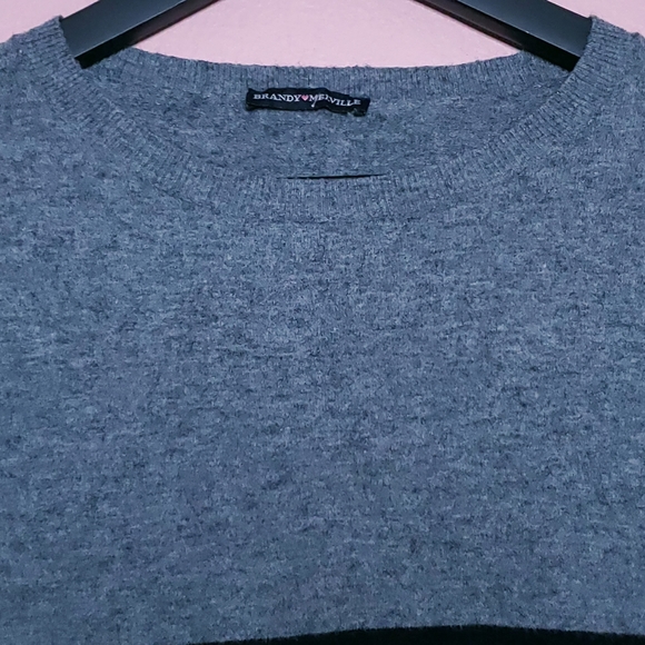 Brandy Melville Striped Pullover Crewneck Sweater - Picture 3 of 13